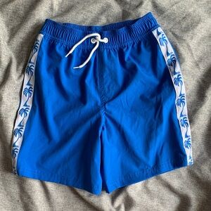 Wonder Nation Blue Swim Trunks with Palm Design - M 8